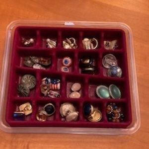 Costume Jewelry, clip-on, screw-back earrings